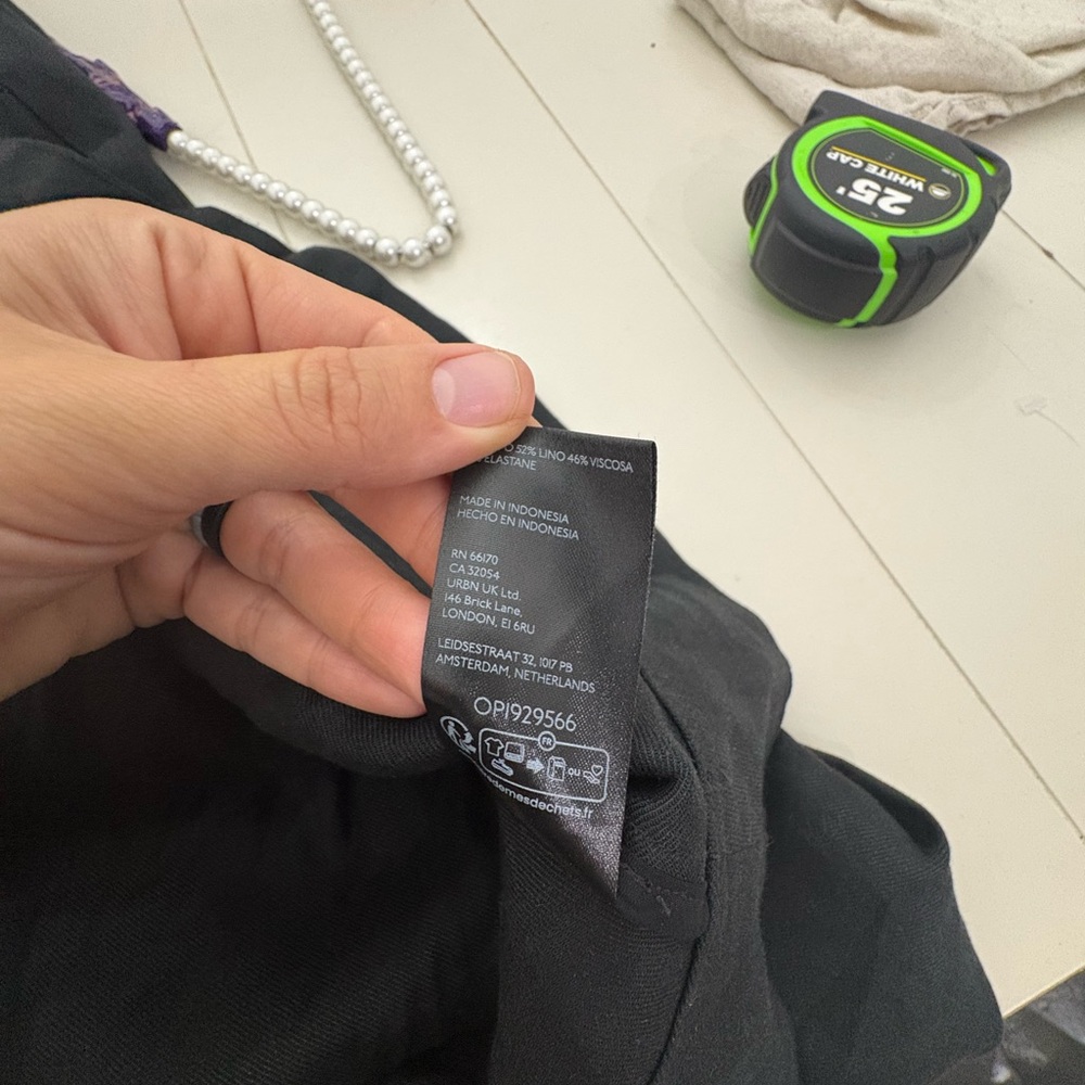 Anthropologie Maeve 1X The Ami Linen Halter Maxi Dress Striped Colorblock - Picture 16 of 16